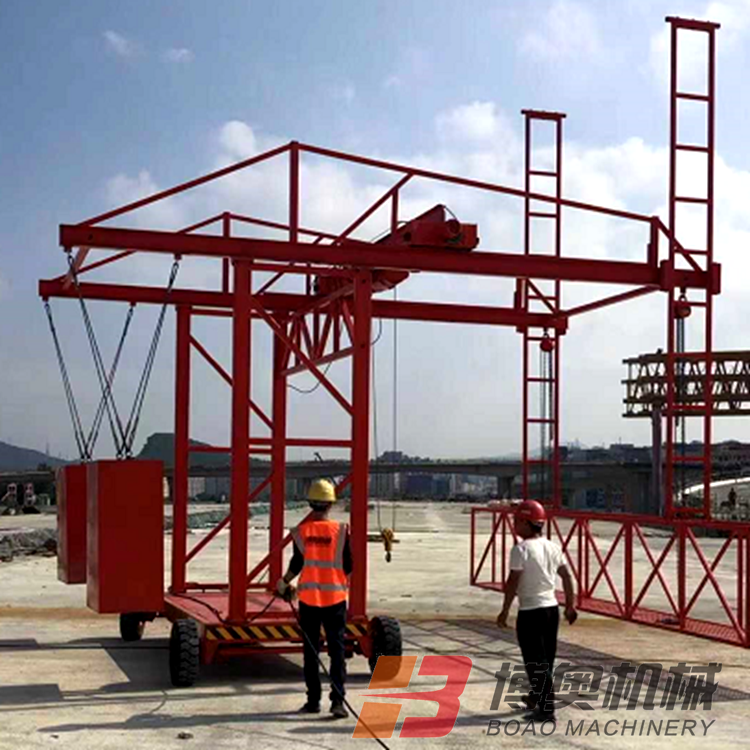 新型(xíng)橋梁防撞牆模闆(pan)施工台車