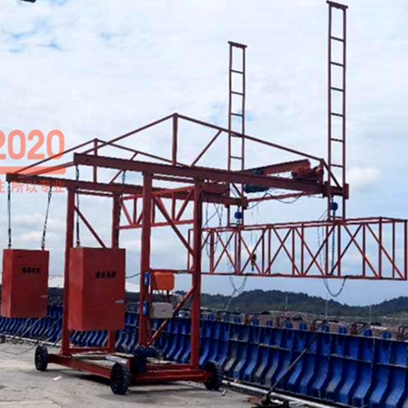 橋(qiao)梁防撞(zhuang)牆模闆(pan)台車安(ān)全施工(gōng)