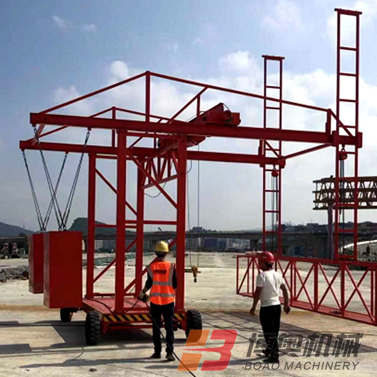 高速(su)橋梁護欄模(mó)闆台車使用(yòng)方法