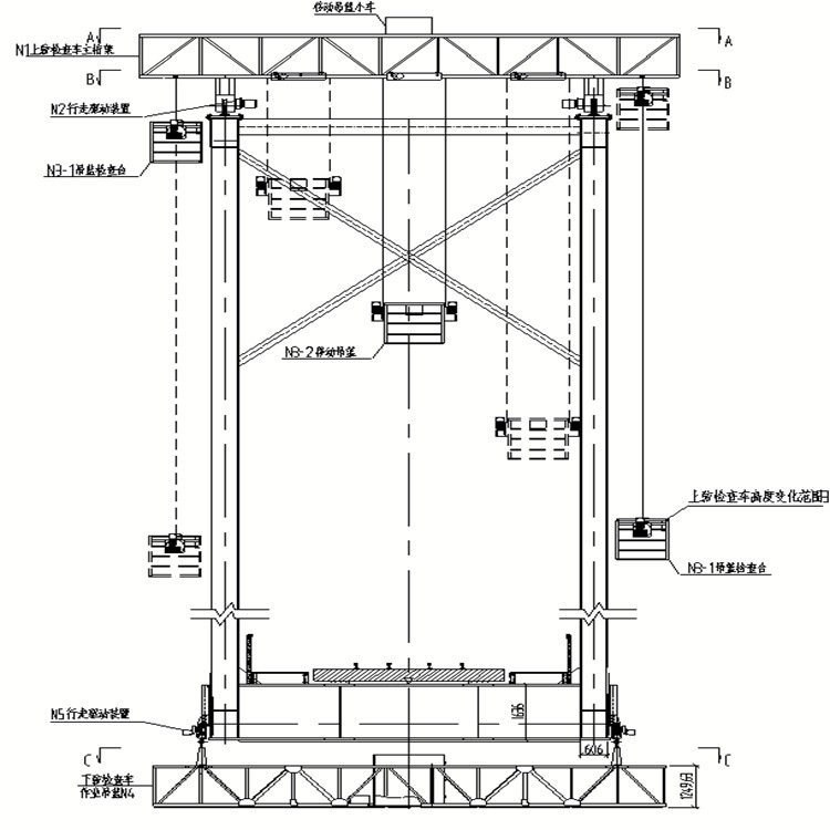 鋼桁(heng)架橋梁上弦檢(jian)查小車